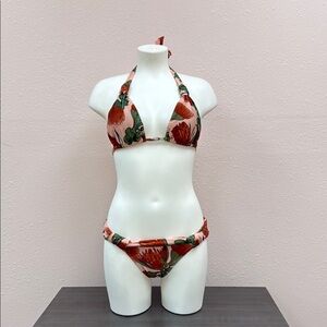 Floral Halter Bikini Set